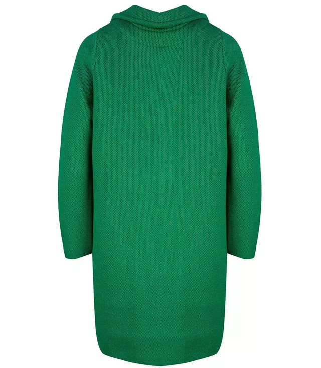 Pulover cardigan cu haină de tranziție tricotată