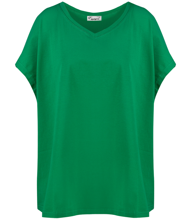 Bluză tricou cu o supradimensionare v-neck Mela