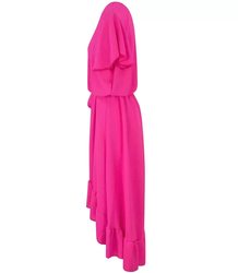 Rochie MAXI plic cu volan spaniol