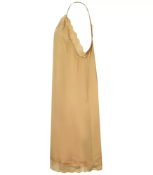 Rochie din satin cu dantela pe bretele