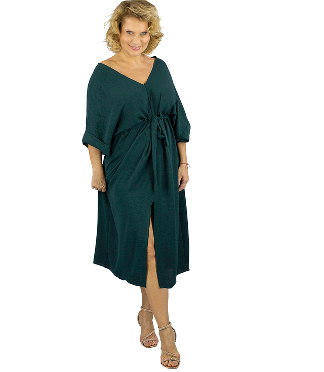 Rochie oversize cu curea și decolteu în V SOPHIA