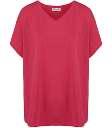 Bluză tricou cu o supradimensionare v-neck Mela